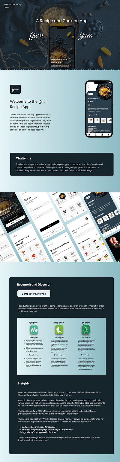 Yum Yum | UX/UI Case Study design interaction design ui ux