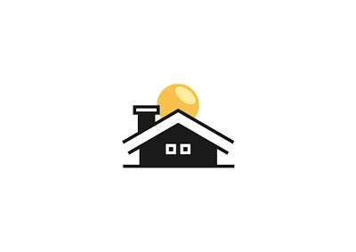 Roofing House Logo abstract branding design graphic design logo simple