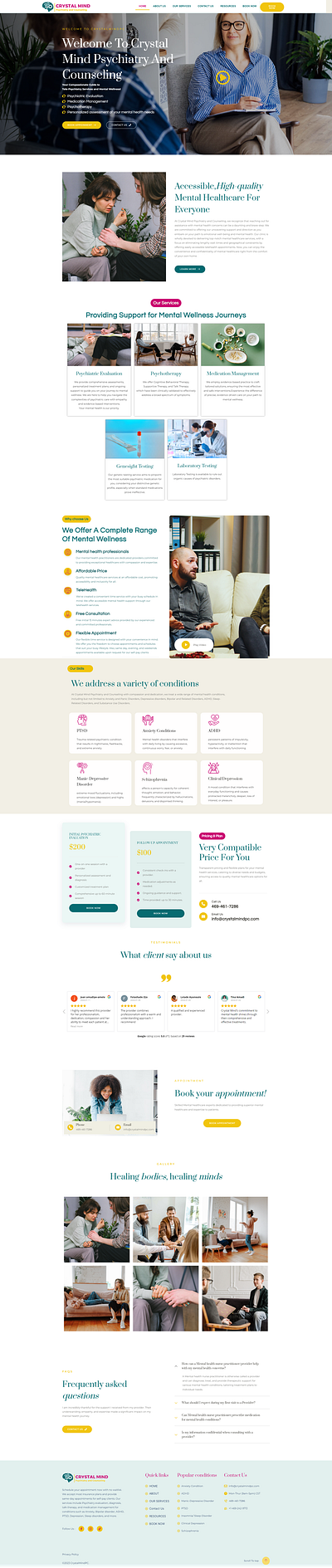 Therapy website design counselling website graphic design healthcare website logo mental health wellness website therapy website website design wordpress website