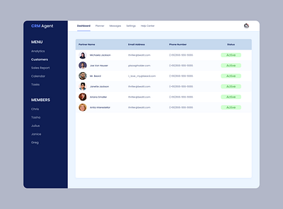 CRM Manager - Concept from 2022 design figma ui ux web