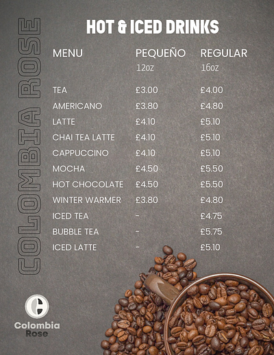 Menu Design design graphic design