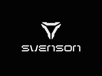 Svenson Sign + Logo championship cyberpunk cybersport esports flat futuristic league logo logotype mark modern robot rts soldier space starcraft symbol tournament triangle vector