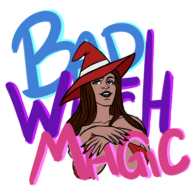 Bad Witch Magic digital graphic design illustration magic photoshop witch witches