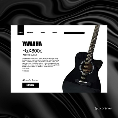 GUITAR UXUI experinece ui ux uxui webdesign webflow