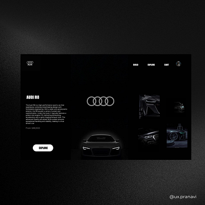 AUDI UXUI experience ui ux uxui webdesign webflow