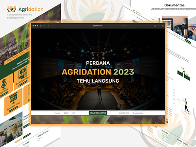 Full Website Competition Registration Agridation competitionweb design landingpage ui uidesign uiux ux web web landing website