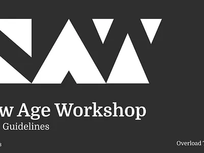 New Age Workshop Brand Identity 3d animation brand identity branding graphic design gym brand logo typography ui