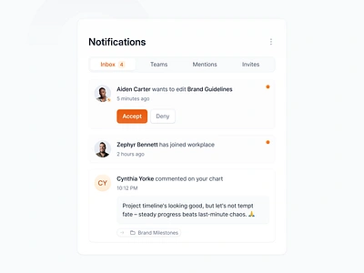 Notifications and Comments – Modal UI comments cta design members modals notifications product saas ui users ux