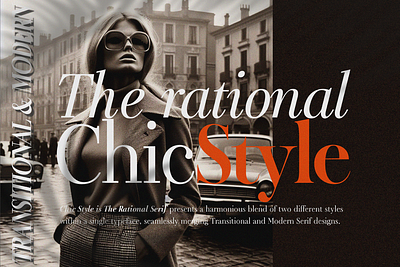 Chic Style (Serif Family) advertising book chic classic classy didone editorial elegant fashion glamorous graphic design luxury magazine modern serif poster serif sophisticated ui vintage web