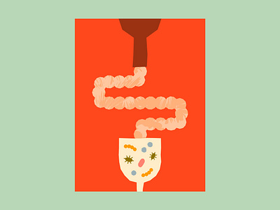 WIP: Editorial Illustration alcohol art collage colourful editorial editorial illustration graphic design illustration microbiome paper paper cut paper illustration wine