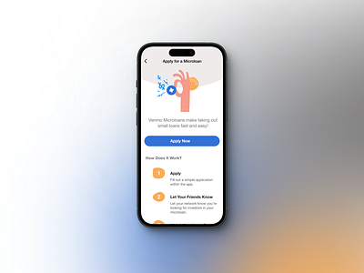 Microloans (Venmo) ui