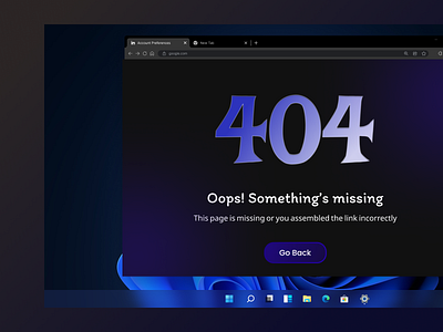 404 eror page, dailyui #8 404eror design figma ui uidesign uiux webdesign