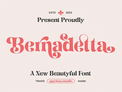 Bernadetta - A Modern Classic Serif alternate apparel beauty branding classic classy cosmetic display fashion font ligature logo logotype modern nostalgic retro serif trend typography vintage