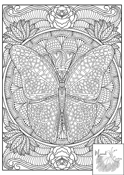 Mandala Pattern Coloring Pages adult coloring book adult coloring books adult coloring page coloring page coloring pages design illustration