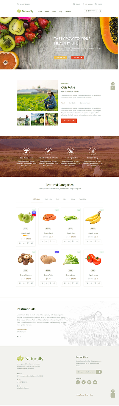 Agriculture Website branding design graphic design ui ux website wordpress