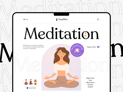 Yoga Virtual designs, themes, templates and downloadable graphic elements  on Dribbble