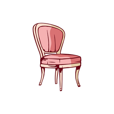 Classis Chair Illustration antique armchair comfortable design drawing elegant graceful iconic illustration luxurious mahogany nostalgic ornate plush regal timeless traditional vector vintage wooden