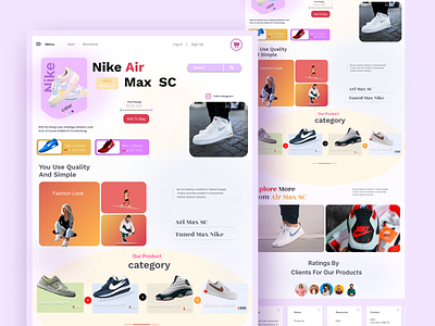 Nike Shoes WebSite design ecommerce footwear footwear shop footwear website home page landing page nike nike air nike shop nike website online shop shoes shoes store sneakers sneakers shope web design web header web ui website website design