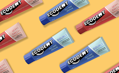 Ecodent - Toothpaste Packaging ads advertising brand identity branding graphic design mockup packaging toothpaste visual identity