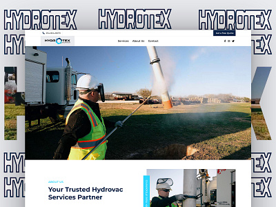 webpage - Hydrotex app branding design graphic design hydro hydrotex landing page mockup popular typography ui ui design uiux userinterface ux web webdesign website