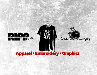 Custom Screen Printing and Embroidery - RIPPrint custom apparel printing custom print on shirt custom shirt embroidery direct screen printing embroidery digitizing services screen printing and embroidery