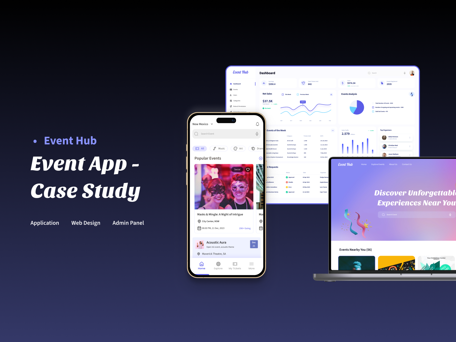 Event Management - Event Tickets Booking App app app design booking app clean ui concert conference entertainment event event management event organiser event planner meetup mobile app mobile app design schedule show ticket ticket booking ticketing uiux