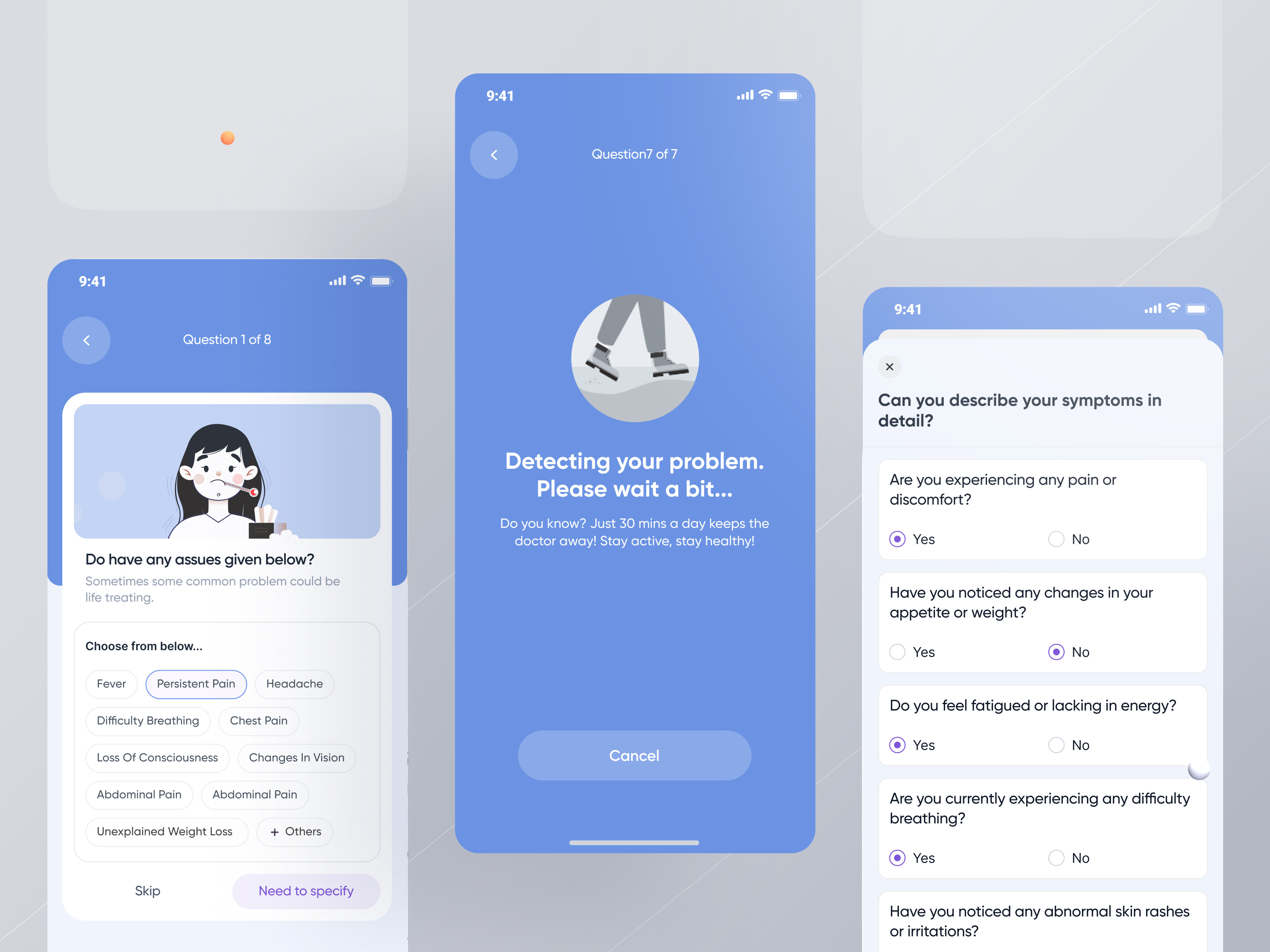Medicare App UI Exploration ai case study doctor health healthcare minimal storytelling telemedicine ui