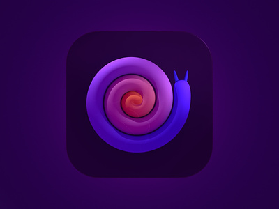 Slo Mo App Icon | 3D revamp, which one is the best? 3d 3d app icon app app icon app sore icon app store appstore blender blender 3d google play icons illustration ios iphone logo mobile mobile app icon snail