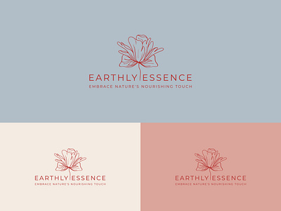 Earthly Essence cosmetic brand logo branding graphic design logo