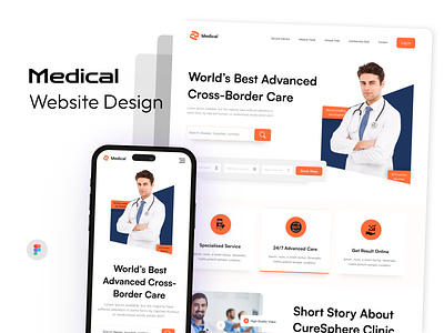 Medical Website Design doctor efatuix eftear healthcare hospital website kitty uix landing page medical medical app medical care medical website medical website design medicare website design online healthcare ui ui design ui ux ux webdesign website design