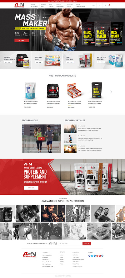 Food & Drink uiux web design
