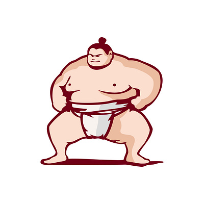 Sumo Illustration ancient arena ceremonial cultural culture design drawing grappling heavyweight heritage illustration massive powerful respectful ring strength tradition traditional vector wrestler