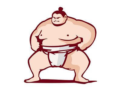 Sumo Illustration ancient arena ceremonial cultural culture design drawing grappling heavyweight heritage illustration massive powerful respectful ring strength tradition traditional vector wrestler