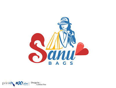 Sanu Bags Logo Outputs graphic design