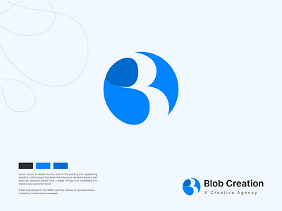 Blob A Creative Agency Logo branding graphic design logo ui web design