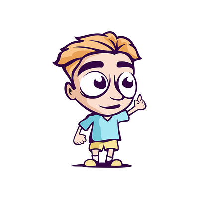 Little Boy Illustration adventurous animated cheerful curious design drawing energetic enthusiastic illustration imaginative innocent joyful mascot mischievous playful spirited sprightly vector whimsical youthful