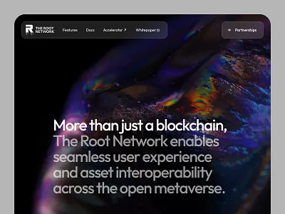 Blockchain Metaverse Landing Page landing web design