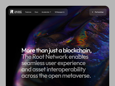 Blockchain Metaverse Landing Page landing web design