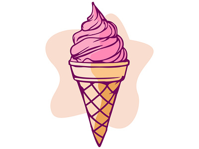 Ice Cream Illustration cone creamy creation delectable delightful design dessert drawing flavorful frozen gelato illustration satisfying scoop sprinkles sundae temptation tempting vector whimsical