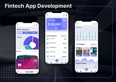Fintech Applications - Wallet App with Expenses Tracking expenses tracking app fintech fintech app fintech app development ui