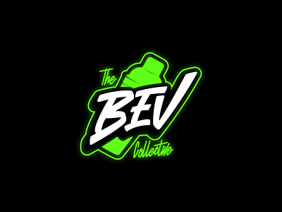The Bev Collective bar branding cocktail design graphic design letter lettering logo