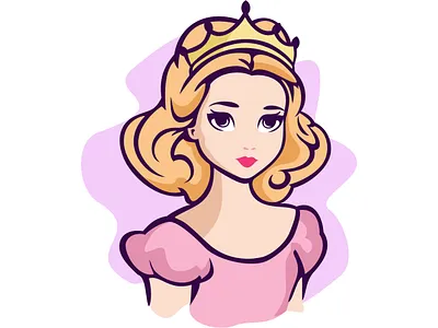 Beautiful Princess Illustration charismatic charming design drawing dreamlike elegant enchanting glamorous graceful illustration innocent lovely majestic poised radiant regal royal timeless vector whimsical