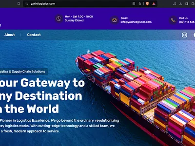 Logistics company website under development by our agency. company website companywebsite softwaredeveloper ui ux webdesigner webdeveloper