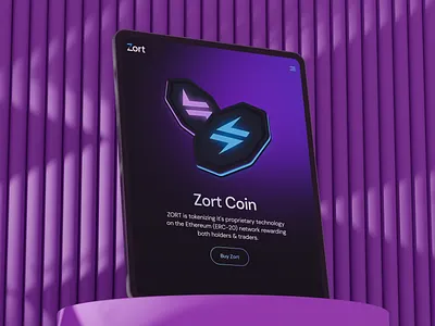 Cryptocurrency Coin Page Design 3d blue coin coins crypto cryptocurrency dark design figma illustration pink purple render ui web web design web site webdesign website