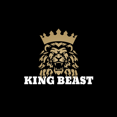 King Beast - Logo for fashion product brand. 99 designs 99design animal logo apparel logo beast logo brand logo branding business logo crown logo design fashion logo illustration king lion lion logo logo logo design luxury logo premium logo wild