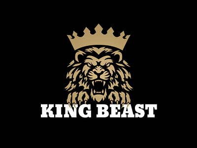 King Beast - Logo for fashion product brand. 99 designs 99design animal logo apparel logo beast logo brand logo branding business logo crown logo design fashion logo illustration king lion lion logo logo logo design luxury logo premium logo wild