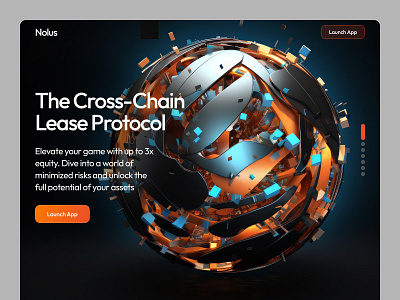 Cross-Chain Lease Protocol landing web design