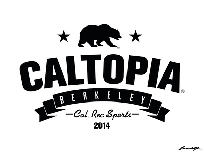 UC Berkeley | 2014 Caltopia T-Shirt Design bears berkeley cal california caltopia college logo rec sports t shirt t shirt design typography uc berkeley