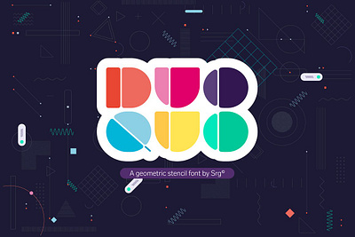 Quo Duo-Geometric Display Typeface headers