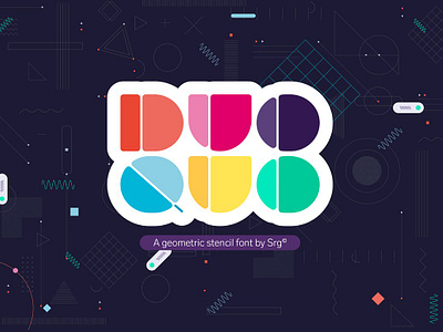 Quo Duo-Geometric Display Typeface headers